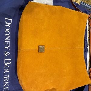 Dooney & Bourke Camel Suede Handbag